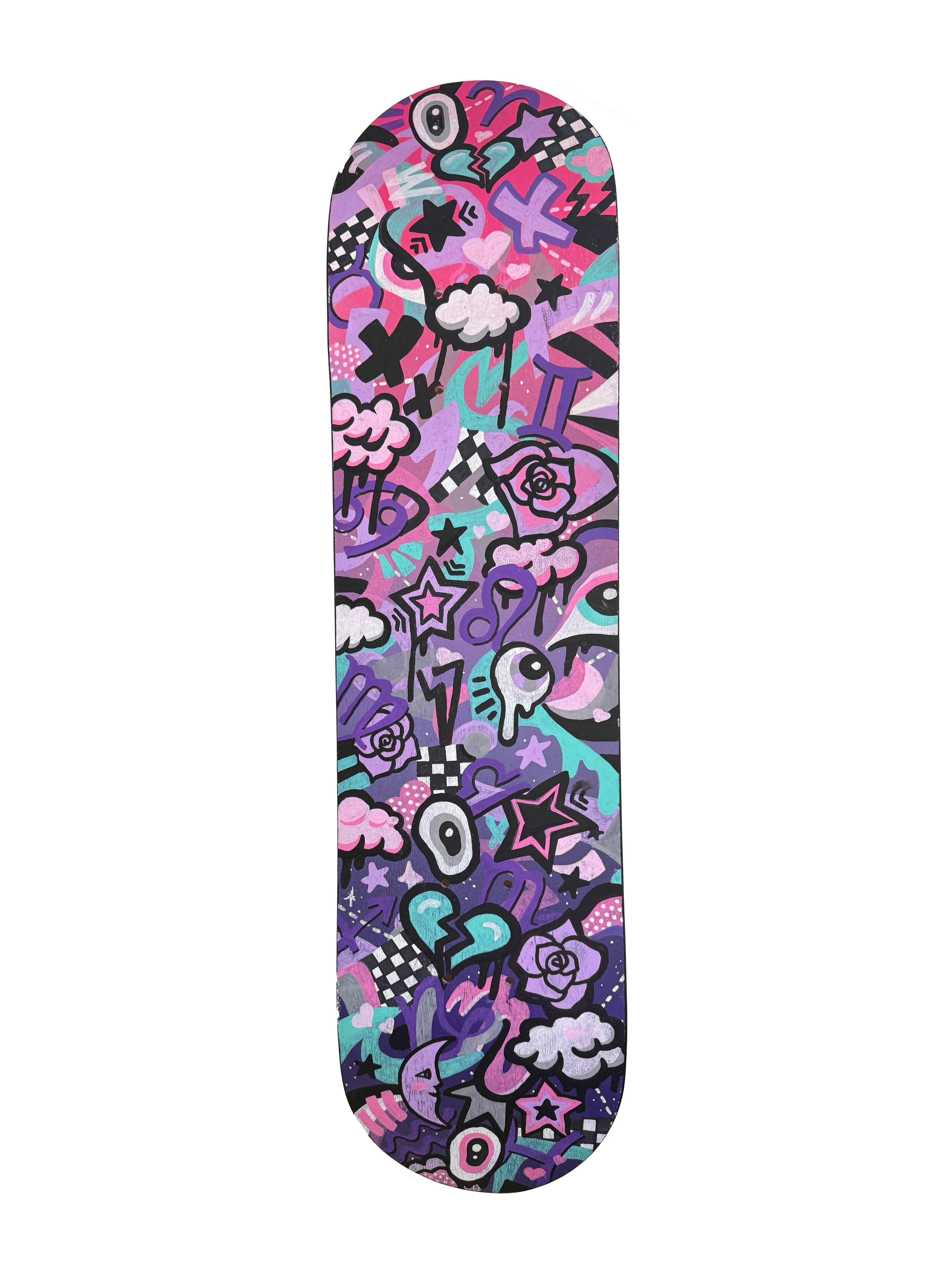 Dreamscape Original Painted Skateboard
