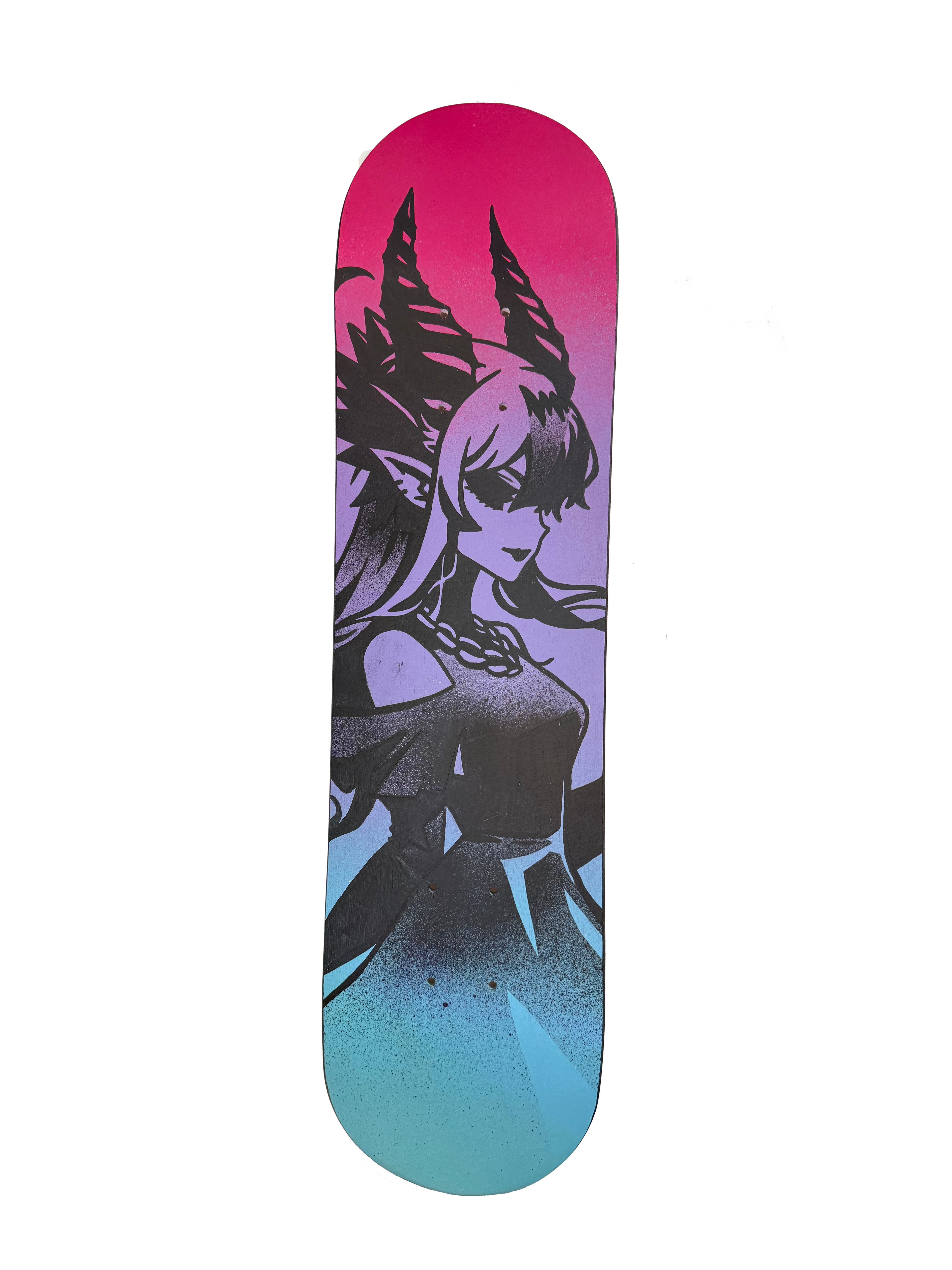 Demon Girl Original Painted Skateboard