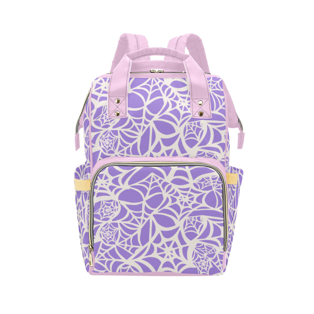 Lilac Spiderweb - Pastel Goth Backpack