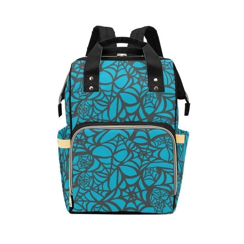 Teal Spiderwebs - Pastel Goth Backpack